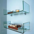 Clear Tempered Curved Glass Shelf